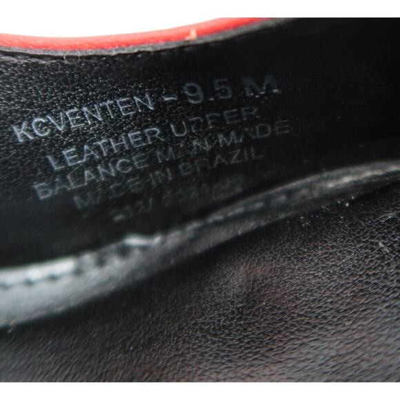 Calvin Klein Shoes Womens 9.5 Pumps Stiletto Heels Red Leather Pointed Toe Sexy - Picture 16 of 16